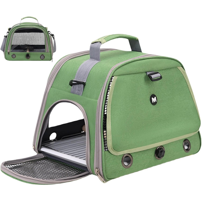 Транспортна сумка для папуг, переноска для птахів, переноска для маленьких тварин, папуги (зелений)