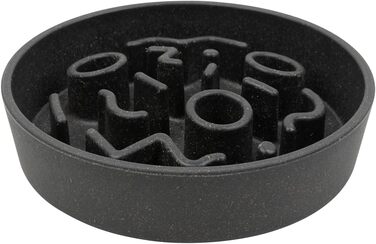 Місцевий район 70 - Повільний годівник для собак з бамбука - діаметр 28 см, висота 17 см (темно-сірий)