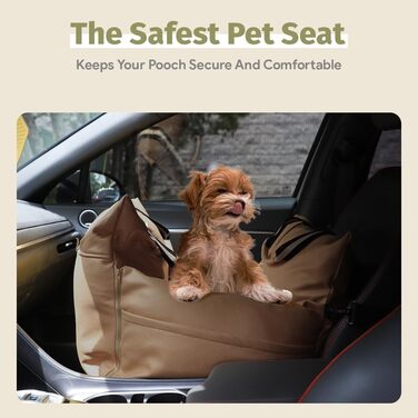 Водонепроникне ліжко-підвищення для собак в авто, переноска для собак, мокка