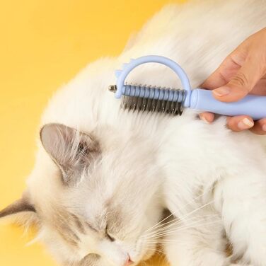 Щітка для собак, інструмент для догляду за шерстю, синя. Ефективна щітка для собак, що забезпечує догляд за шерстю.