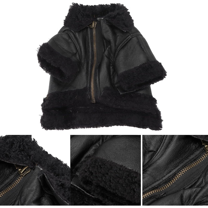 Зимовий теплий куртка для собак від TARSHYRY: шкіряна вітронепроникна модель для великих, середніх та маленьких собак. Стильний мотоциклетний одяг для тварин (XL)