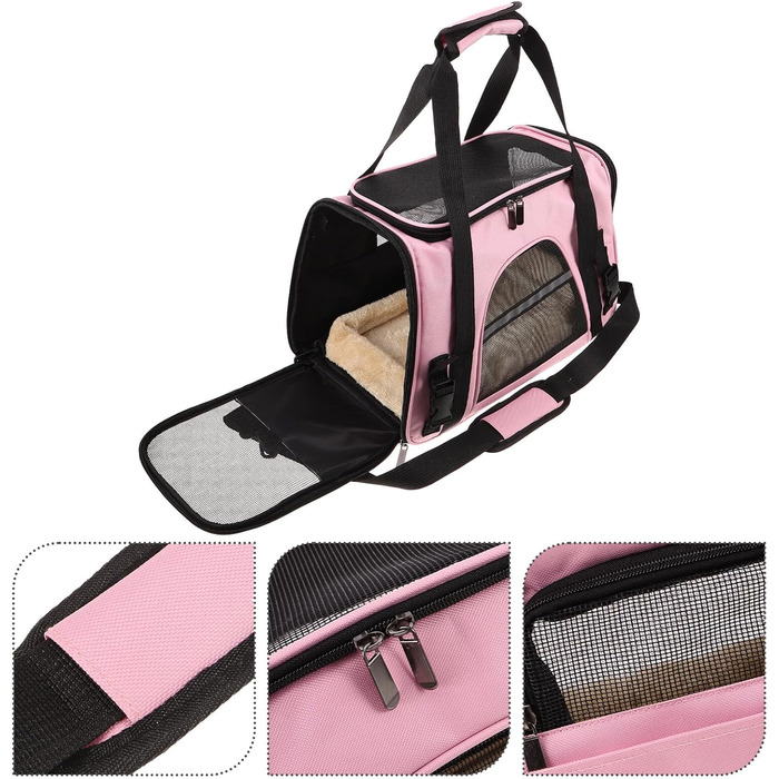 Транспортна сумка для котів та дрібних тварин Aboodam - складана, дихаюча, з надійним закриттям