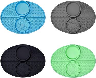 Килимок для повільного годування домашніх тварин Greabuy: для собак, котів, силікон, покращує травлення, зелений