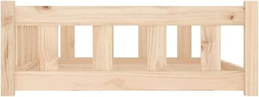 Зручне ліжко для собак та котів з дерева, водонепроникне, 105,5x75,5x28 см, коричневе