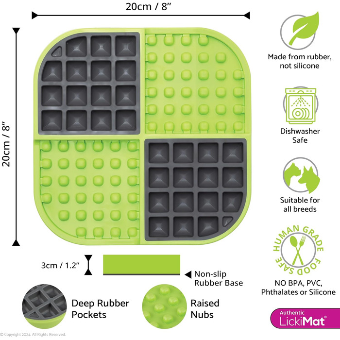 INDUSTRIPET Lickimat Slomo - годівниця для котів, бірюзовий колір