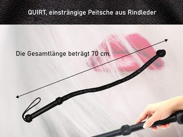 Однорідна плеть QUIRT з натуральної шкіри