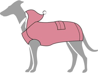 Пуловер для собак HUNTER RÖGLA, рожевий, легкий в'язаний пуловер з капюшоном з плюшу, м'який та еластичний, з милими деталями, для природних рухів, високий комфорт, можна прати при 30°C, розмір: 30