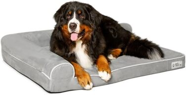 Ліжко для собак PetFusion BetterLounge XL з меморі-піни, водонепроникне, знімний чохол, 112×86×19 см