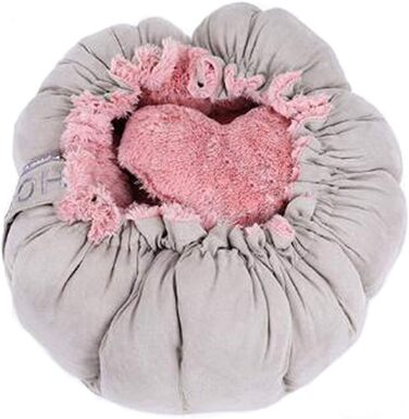 Кругле ліжко для собак та котів маленьких порід, рожеве, PTW05