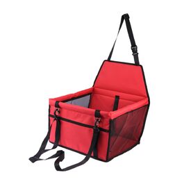 Сумка-переноска для собак та котів TOYANDONA для автомобіля, дихаюча, з ременем безпеки та регульованим поводом, як переноска для тварин