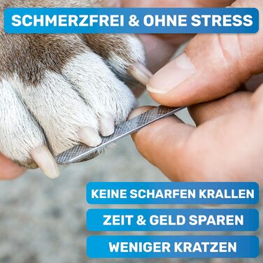 Професійний когтеріз BluePet KrallenSchön із захистом для собак і котів, розмір M-L, рожевий, з обмежувачем і пилкою для нігтів