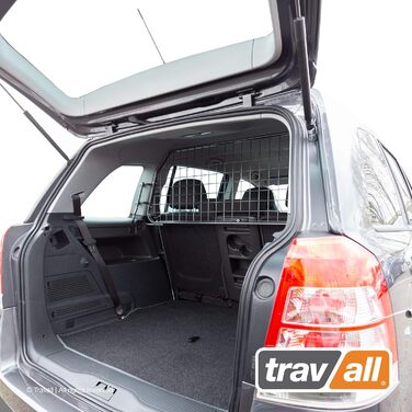 Сітка для собак Travall, сумісна з Opel/Vauxhall Zafira (2005-2014) [Без панорамного даху]. Надійна сталева перегородка для багажника, захист вантажу.