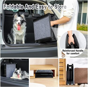 Рампа для собак у машину X-Lange 180,3 см: складна, для великих собак, до вантажівок, з антиковзким покриттям