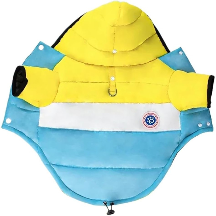 Зимова куртка для собак, бавовна, теплий одяг для домашніх тварин, курточка для цуценят та собак середніх та маленьких порід, котів, чихуахуа, бульдога, мальтійця (колір: помаранчевий, розмір: M)