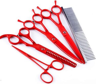 Набір професійних ножиць для грумінгу тварин 7.0 дюймів (5 предметів)