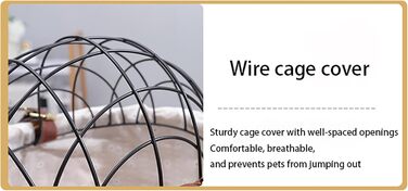 Кошик для собак на велосипед з ротангу – зручна переноска з захисним ґратом та м'яким бавовняним матрацом для багажника велосипеда