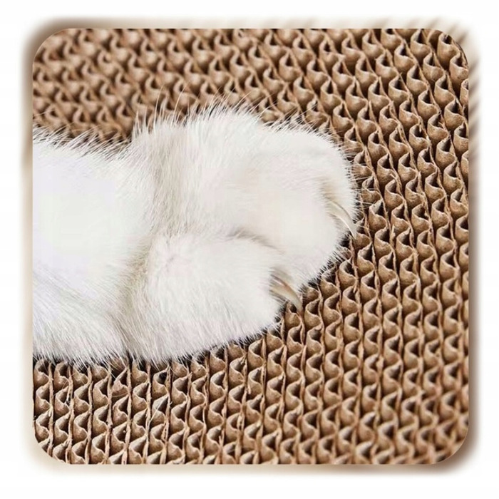 Картонна дряпалка-ліжечко для котів Ecarla у формі дивана, 60x27x33см, KOT19