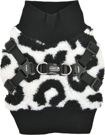 Шлейка Puppia Serval Harness J для малих і середніх собак, регульована, комфортна, чорна