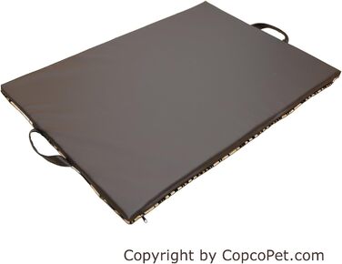 CopcoPet Лежак для собак Alex M 68x48 см, тигровий, з дуже міцного штучного хутра