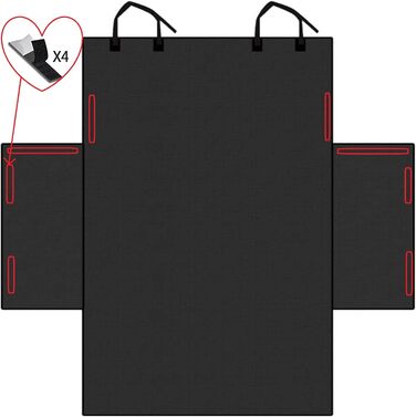 Захистне покриття для багажника авто, килимок для собак з боковим захистом, універсальний, водонепроникний, зносостійкий