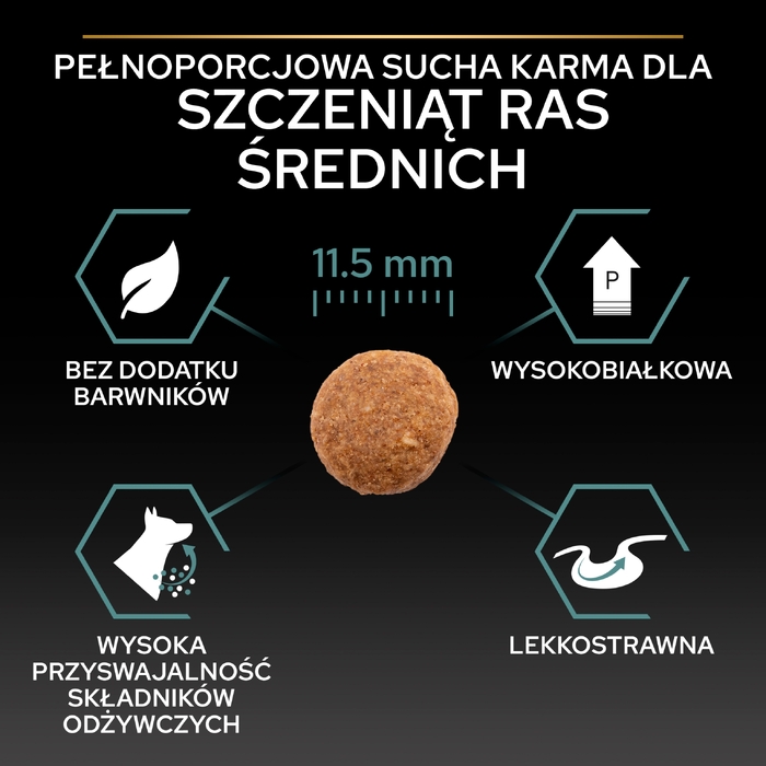 Корм PRO PLAN Puppy для цуценят середніх порід із чутливим травленням, ягня, 3 кг