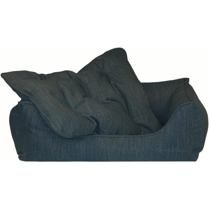 Ліжко для собак Eco Dog Erde з знімним чохлом та м'якою начинкою, що стирається, для захисту суглобів, комфортне та міцне, преміум-якість, Made in Germany, розмір XL, блакитне