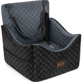 Автокрісло для собак JOEJOY (сіро-графітове, S/M) - з Memory Foam, кишенями для зберігання, для переднього та заднього сидіння