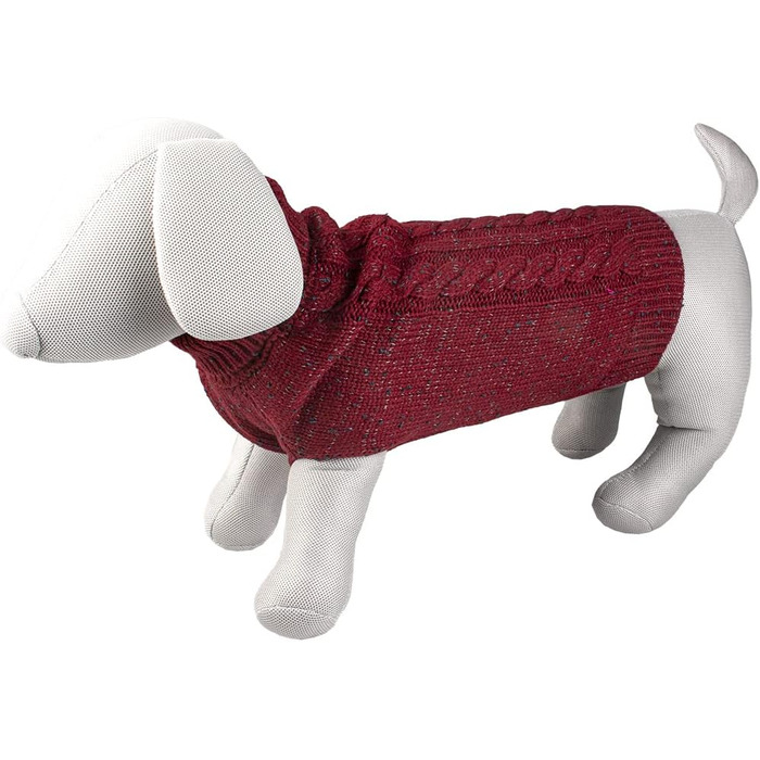 Теплий трикотажний пуловер для собак Duvoplus, 70 см, зелений, з отворами для лап, 100% акрил