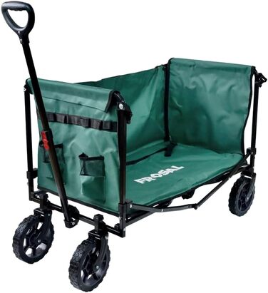 Фросал Візок для собак Бруно, зелений, складний | Транспортний візок для тварин