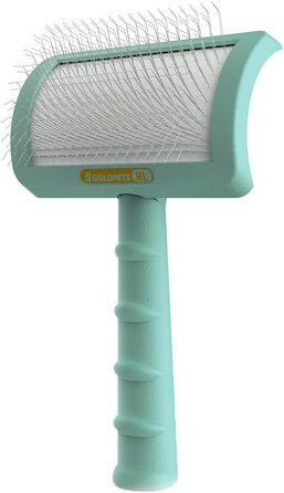 Щітка для котів Zupfbürste: видалення підшерстка, масаж, догляд за шерстю (зелена)