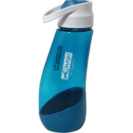 Водяна пляшка та миска для собак Kurgo Gourd, блакитна, 750 мл/250 мл, PVC та BPA-free