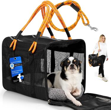 Транспортна сумка для собак Schleppo, 7 кг, дихаюча - для автомобіля та дому - водовідштовхувальна та безпечна - також підходить для транспортування котів - переноска для собак