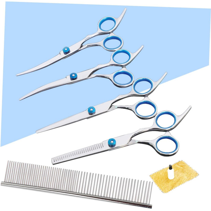 Набір професійних ножиць для грумінгу домашніх тварин 6 дюймів, нержавіюча сталь, для собак та котів