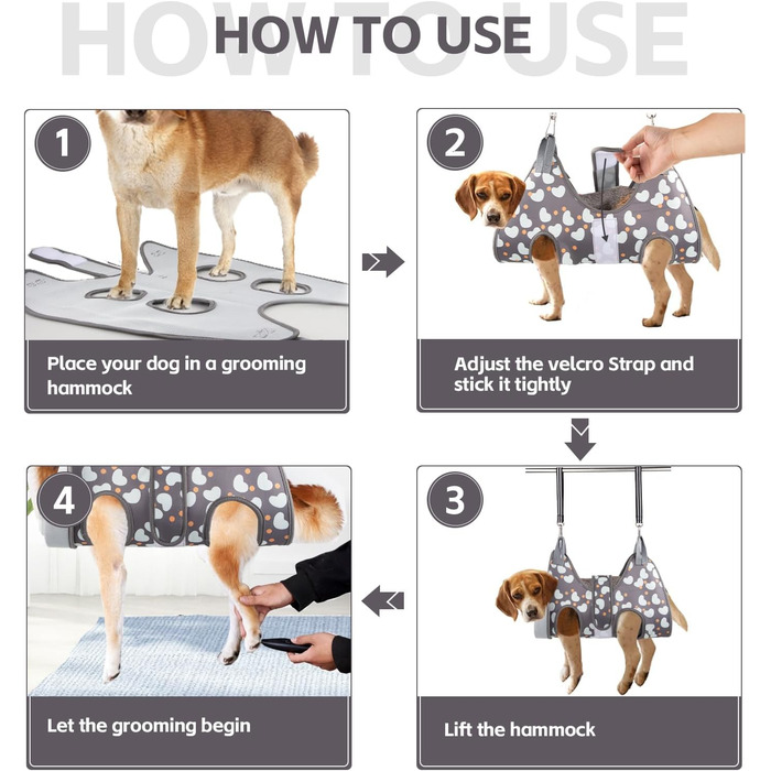 Нашийник для собак та котів, гамак для грумінгу, розмір XL