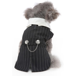 Елегантний костюм для собак Qcwwy: класичний вечірній наряд для собак (M)