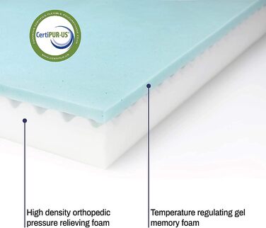 Ортопедичне лежанка для собак з гелевим шаром, водонепроникна, велика та маленька, знімний чохол, кушетка для собак (бежева, L)