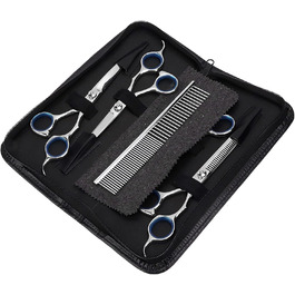 Набір для догляду за собаками Brrnoo 6-частинний: ножиці, гребінець, тример для собак та котів