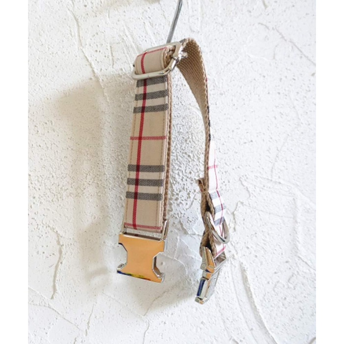 Нашийник для собак GearPro Nylon Khaki з металевою застібкою, регульований, розмір M (42-48 см)