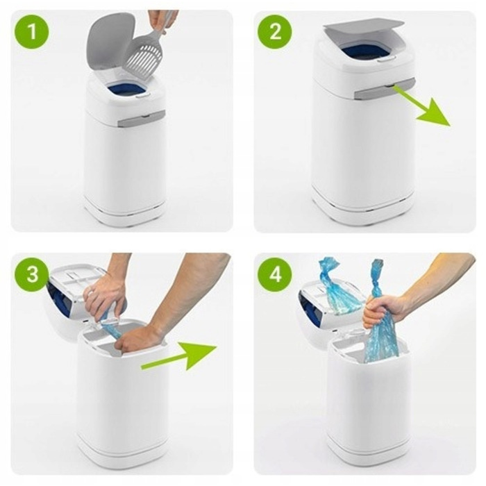 Контейнер для відходів Litter Locker Design, 24 x 23 x 43 см, білий
