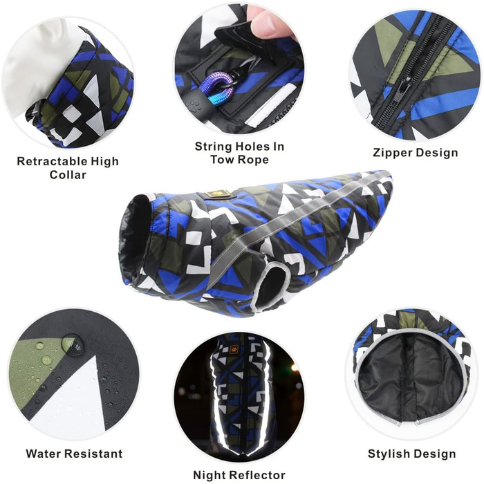 Теплий зимовий одяг для собак та котів: куртка, жилетка, костюм з отвором для повідка | Idepet