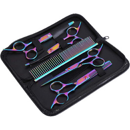 Набір професійних ножиць для грумінгу собак Restokki, нержавіюча сталь, для догляду за довгою та короткою шерстю собак, котів та інших домашніх тварин