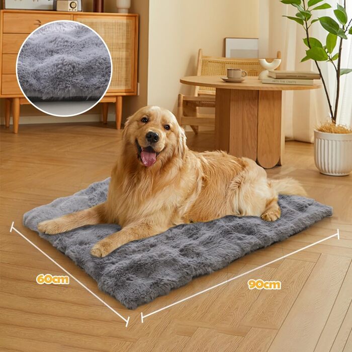 Самогріюча ковдра для котів та собак XIAPIA, плюшева, бездротова, миюча, 60x45 см (Сірий)