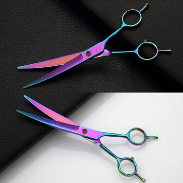 Набір ножиць для грумінгу собак: нержавіюча сталь, прямі та вигнуті моделі