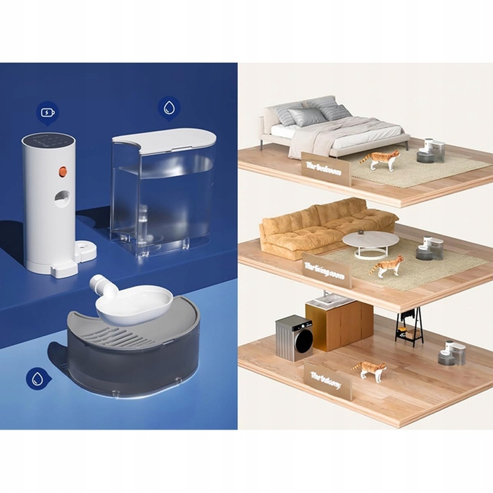 Одинарна пластикова миска Bedee, 3000 мл