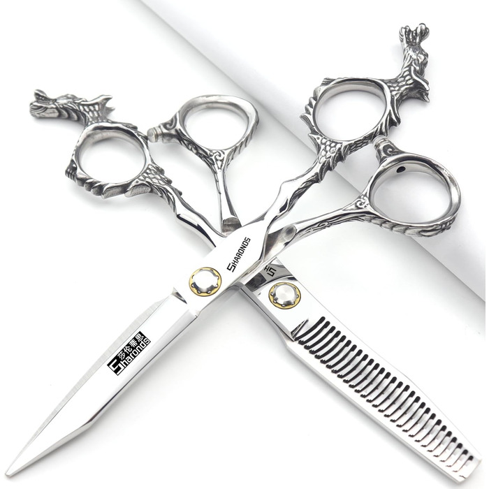 Професійні ножиці для перукарів Silber 440C, висока твердість, 6 дюймів (2 шт.)