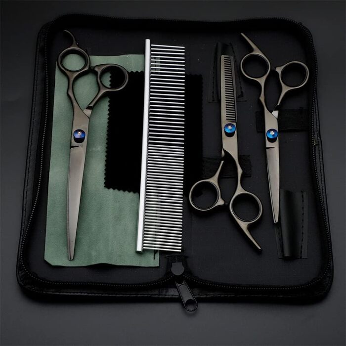 Набір професійних ножиць для грумінгу домашніх тварин 6/7 дюймів з нержавіючої сталі, безпечні та гострі