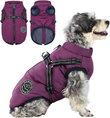 Тепла жилетка для собак на зиму - зручна та стильна жилетка для собак, XXL, фіолетовий колір