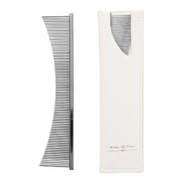 Гребінець для собак та котів | Щітка для догляду за шерстю, для довгошерстих порід, щоденний догляд, після купання, для літніх тварин та цуценят, срібна