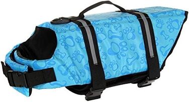 Рятувальний жилет для собак Hund Schwiweste, XXL, блакитний, з кісткою