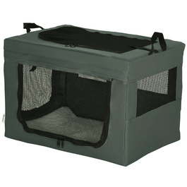PawHut Dog Bag Box з сітчастим вікном та подушкою, коробка для транспортування кішок Oxford Grey для собак до 4 кг